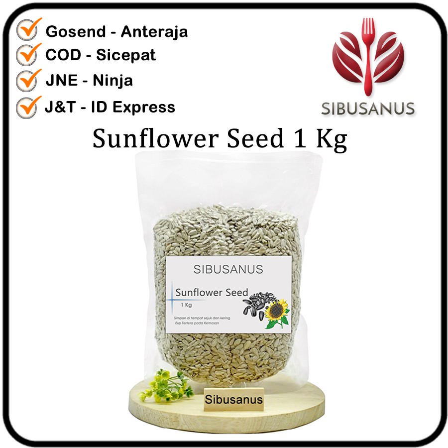 Jual Sunflower Seeds 1 Kg Biji Bunga Matahari Kupas 1000 Gram Biji