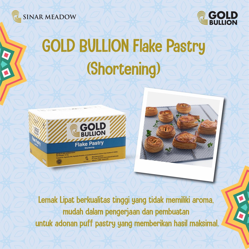 Jual Gold Bullion Flake Pastry 250gr KORSVET KORVET SUPER PUFF