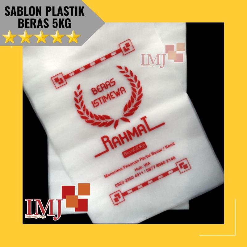 Jual Sablon Plastik Beras Kg Shopee Indonesia