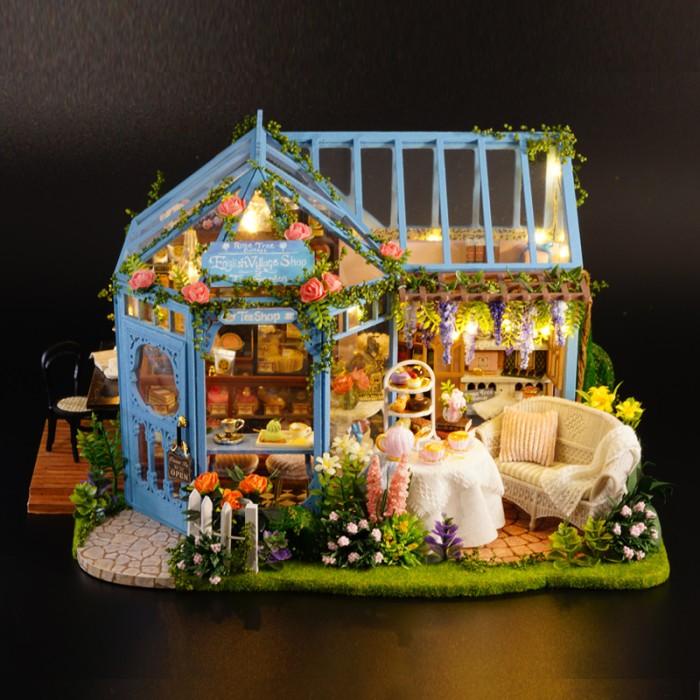 Jual Miniatur Rose Garden Tea House Diy Miniature Room Miniature Doll