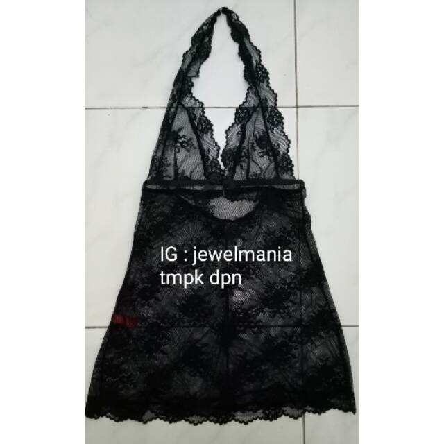 Jual PAKAIAN DALAM WANITA Lingerie Black New Tanpa Tag Shopee