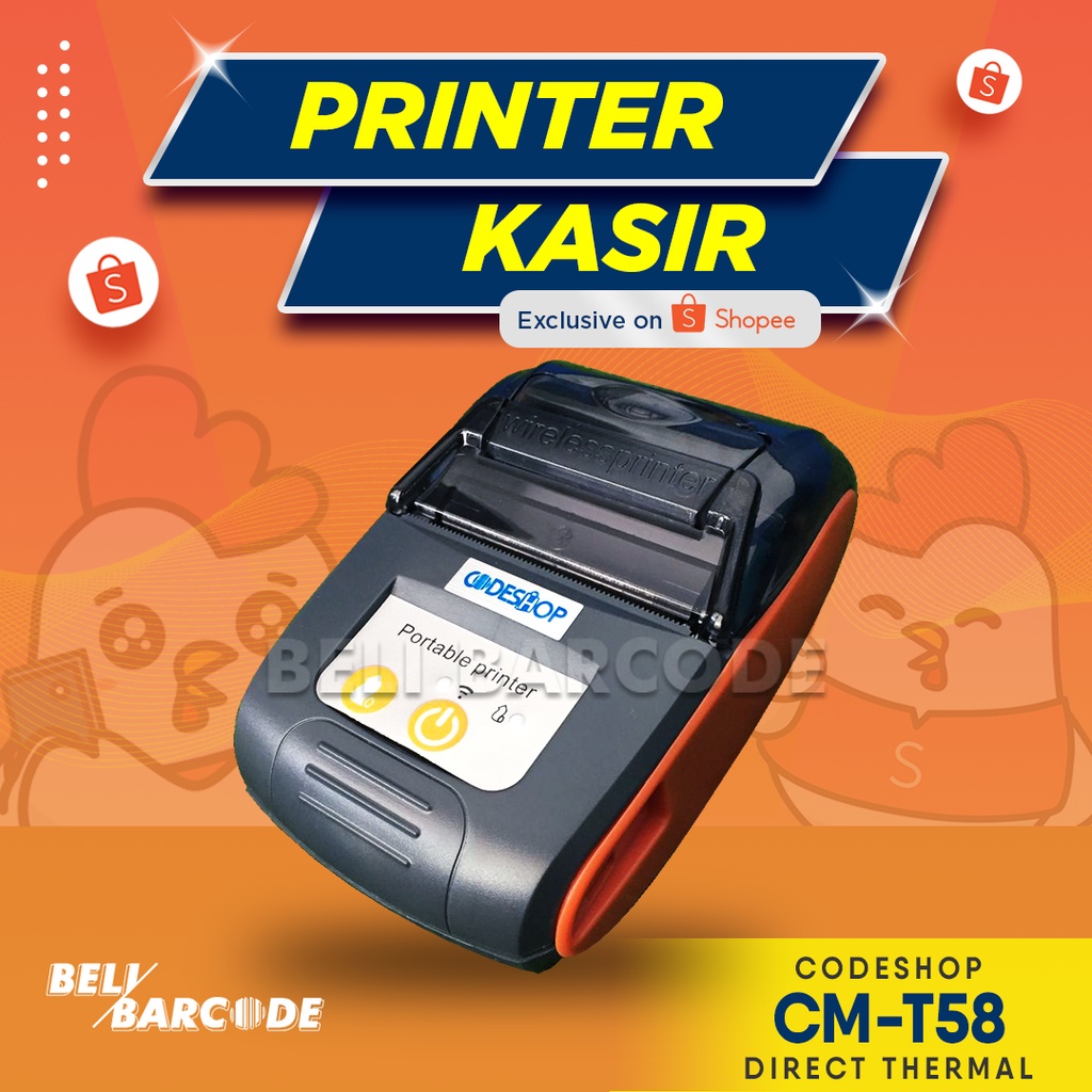 Jual MESIN CETAK STRUK KASIR CMT 58 CODESHOP PRINTER THERMAL CM T58