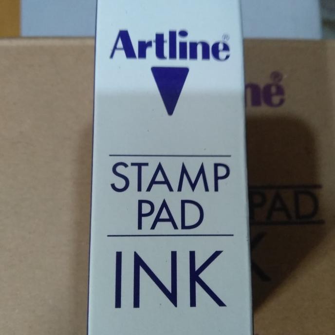 Jual Update Artline Stamp Pad Ink Reffil Warna Biru Ungu Tinta