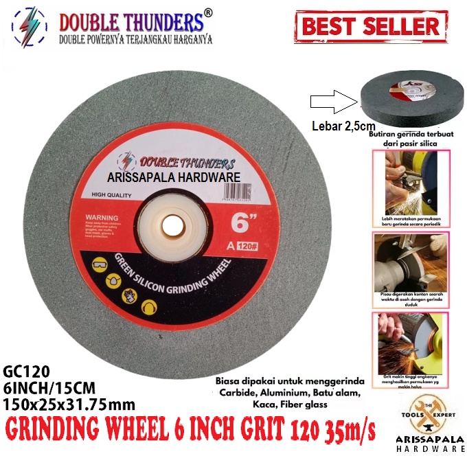 Jual Batu Gerinda Duduk Grit Inch Grinding Wheel Bench Grinder