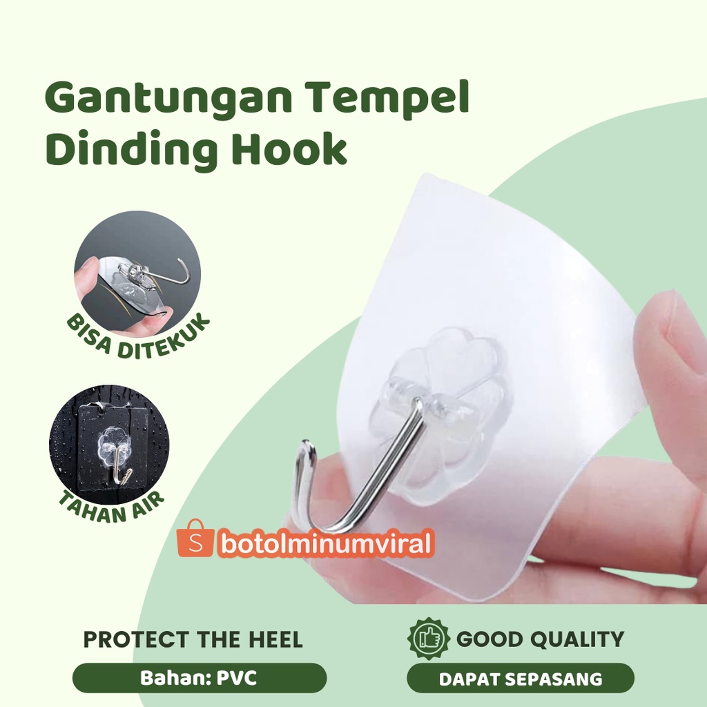 Jual Gantungan Tempel Dinding Tembok Hook Kuat Karakter Tempelan Kait