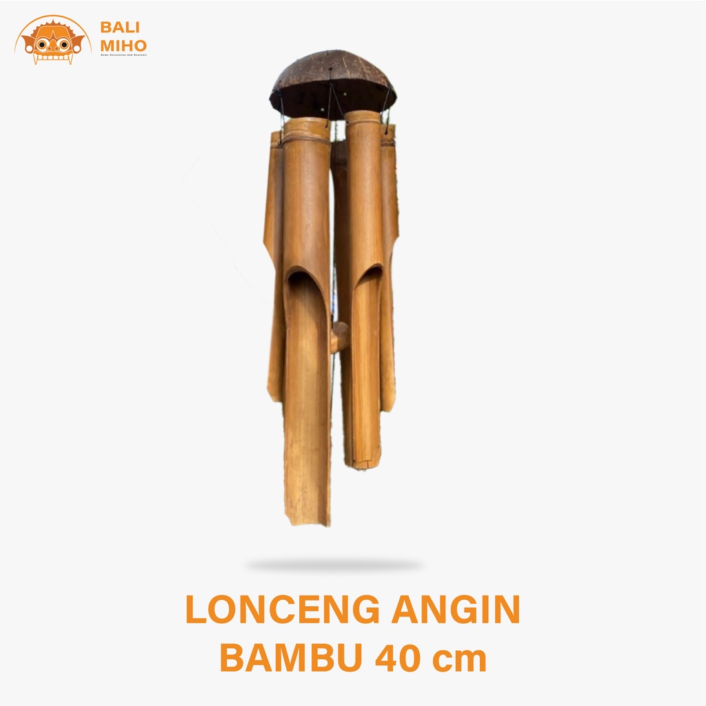 Jual Lonceng Angin Bambu Polos Genta Angin Bambu Gantungan Bambu