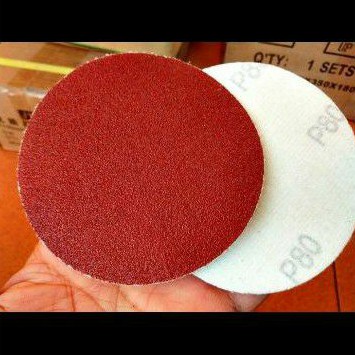 Jual Amplas Bulat Velcro Sander Paper Disc Velcro Tebal Amplas Bulat