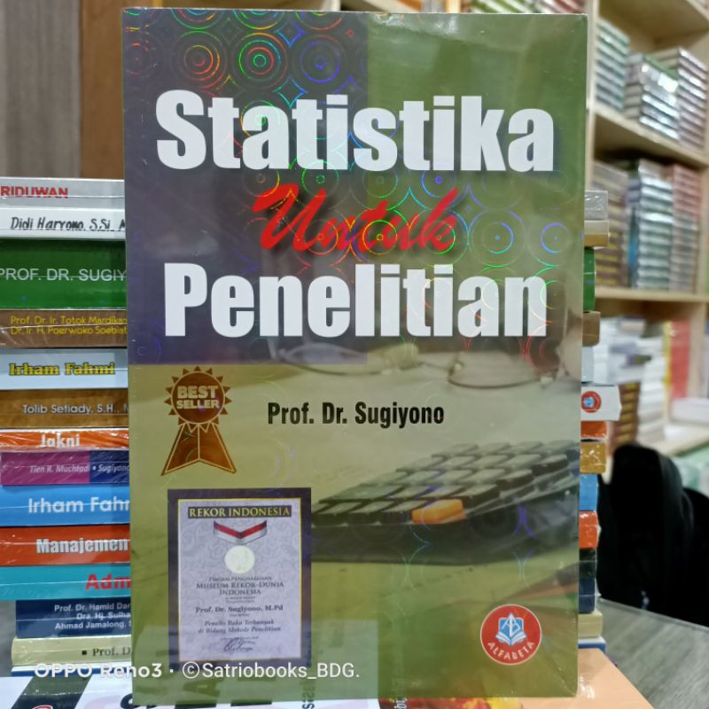 Jual STATISTIKA UNTUK PENELITIAN 2023 Prof Dr SUGIYONO BARU ORIGINAL