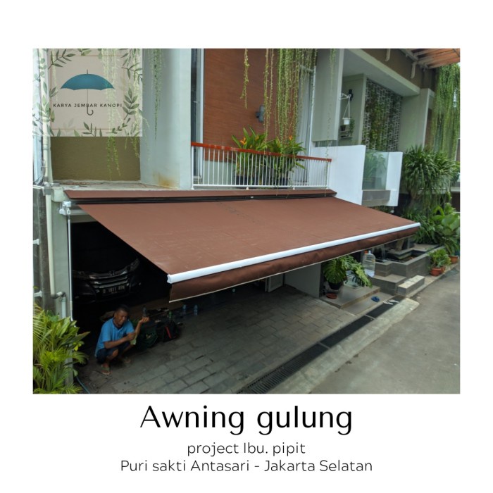 Jual Awning Gulung Kanopi Minimalis Otomatis Manual Shopee Indonesia