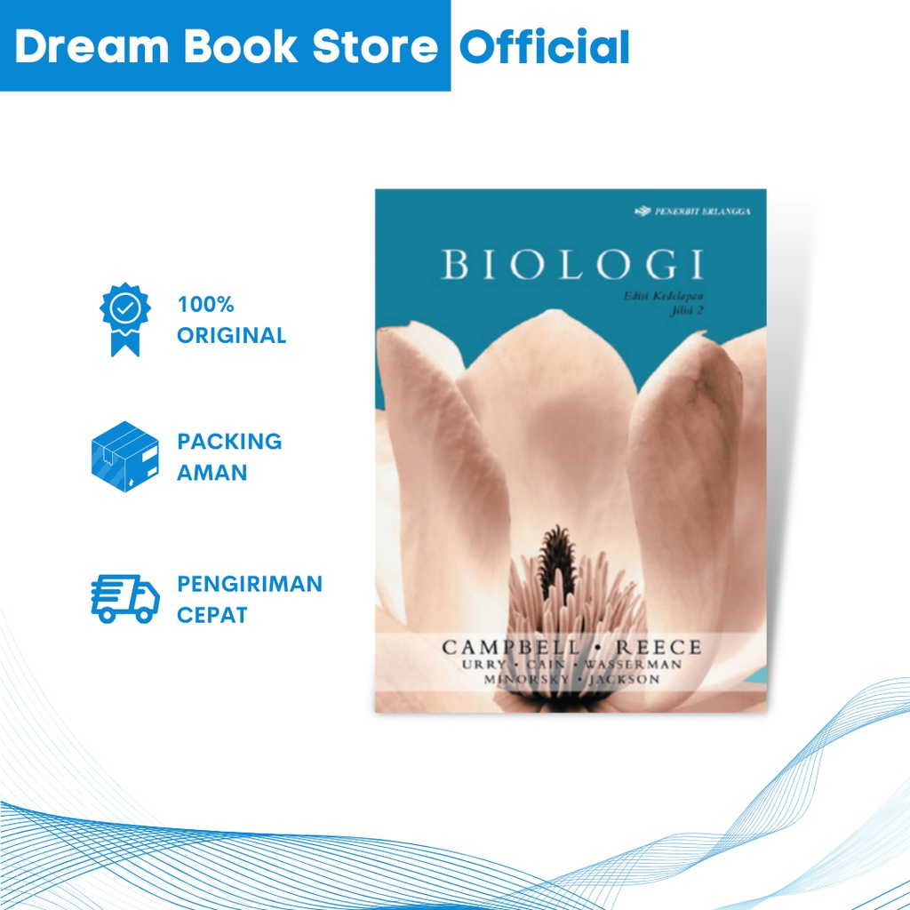 Jual Buku Biologi Jilid Edisi Campbell Erlangga Original Shopee