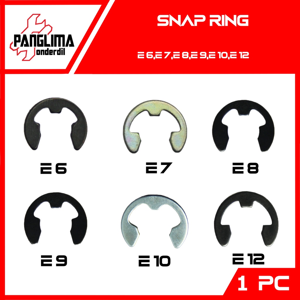 Jual Snap Ring E6 E7 E8 E9 E10 E12 E 6 7 8 9 10 12 Circlip Ring Clip