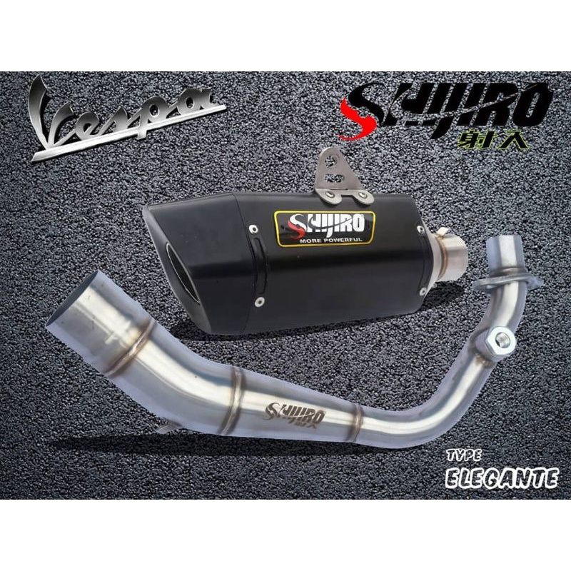 Jual Exhaust System Shijiro Type Elegante For Vespa Matic Shopee