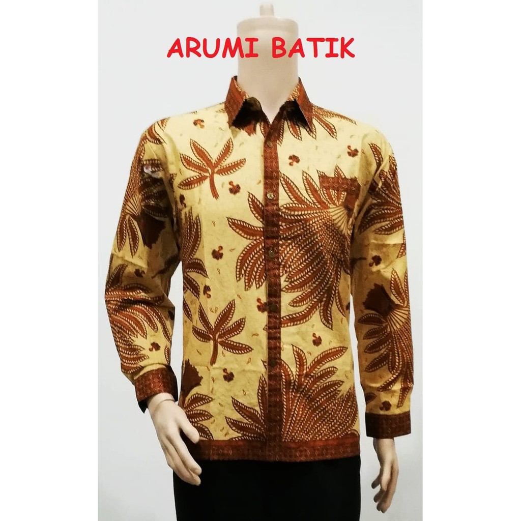 Jual Promo Kemeja Hem Baju Seragam Pria Batik Lengan Panjang