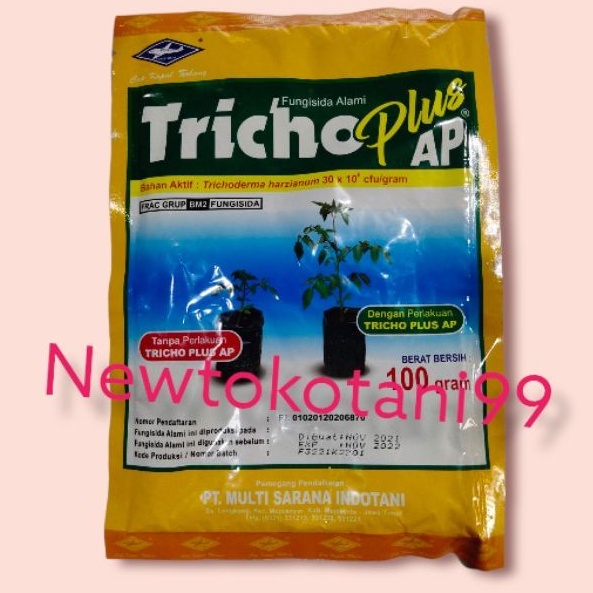 Jual Fungisida Alami TRICHO PLUS AP 100 Gram Dari Kapal Terbang Bisi