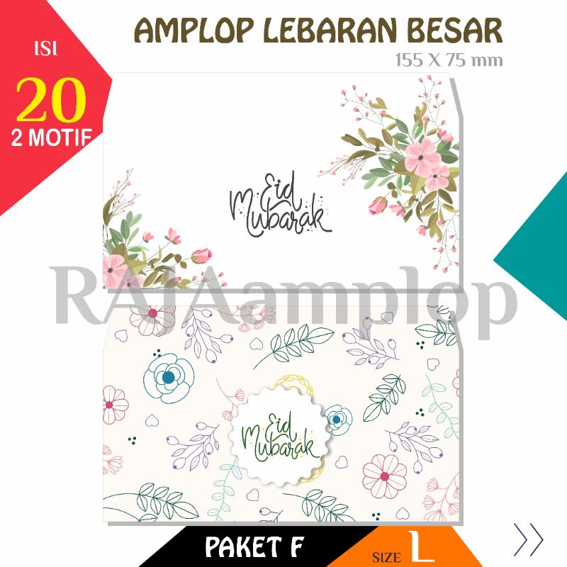 Jual Paket Lbr Amplop Angpao Lebaran Idul Fitri Besar Landscape