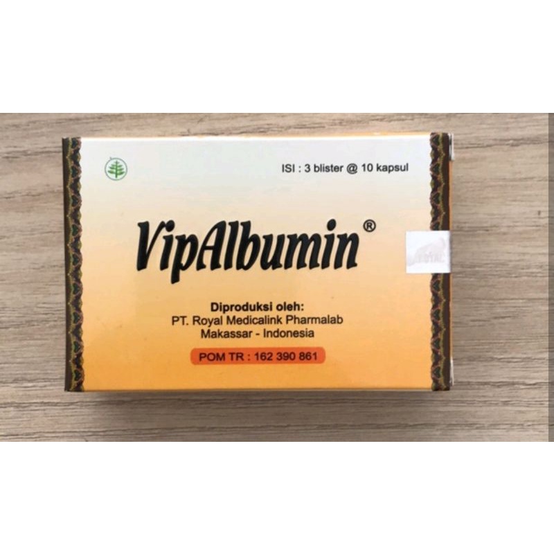 Jual Vip Albumin Vipalbumin Kapsul Box Isi 30 Kapsul Shopee