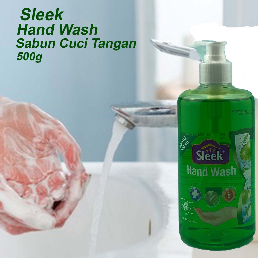 Jual Sleek Hand Wash Sabun Cuci Tangan Apple Ml Shopee