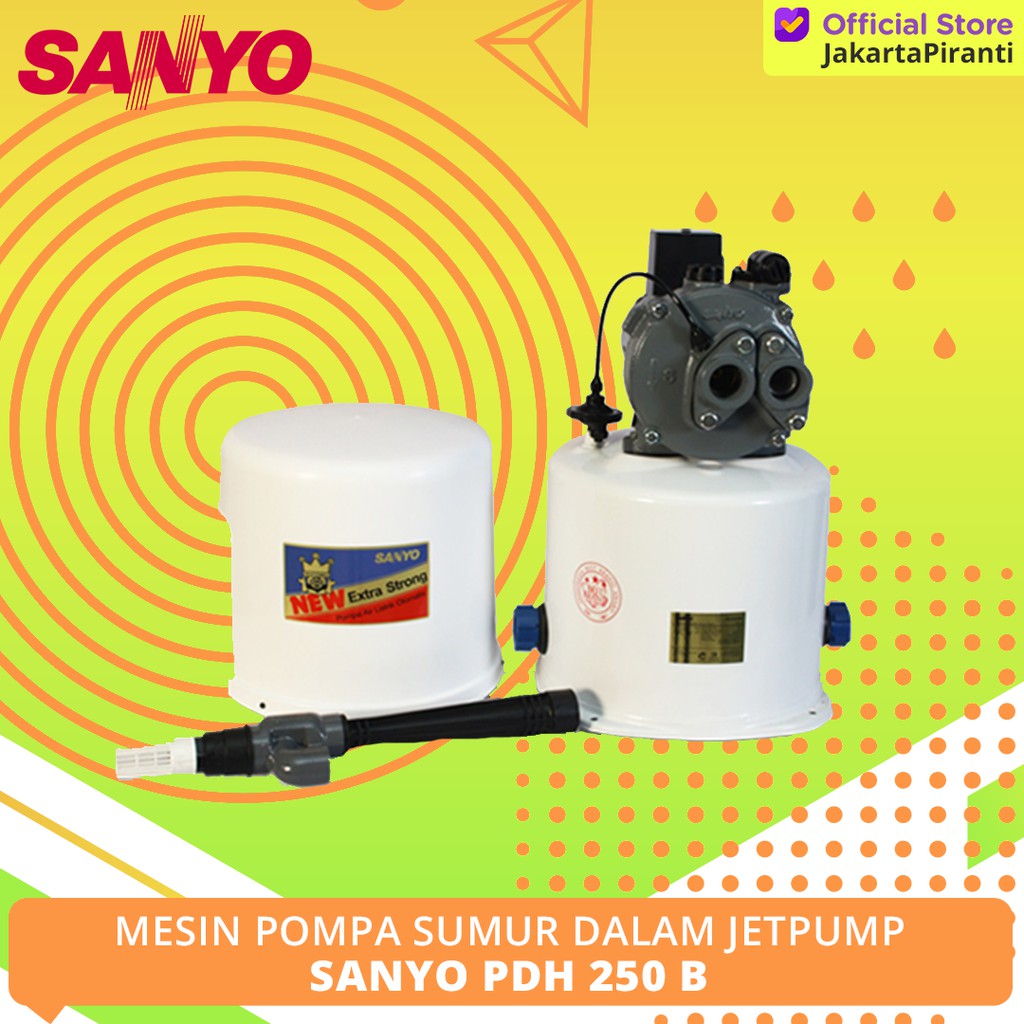 Jual Mesin Pompa Air Sumur Dalam Jetpump Jet Pump 250 Watt Sanyo PDH