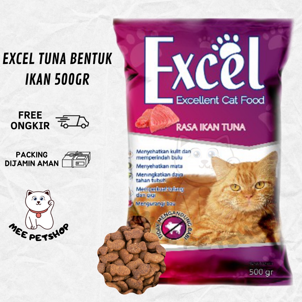 Jual Excel Ikan Tuna Donat Segitiga Mother Kitten 500gr Makanan Kucing