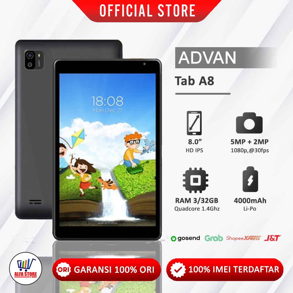 Jual Advan Tablet Advan Tab Belajar A8 Ram 3 32gb Advan Tab Xtab Ram 4