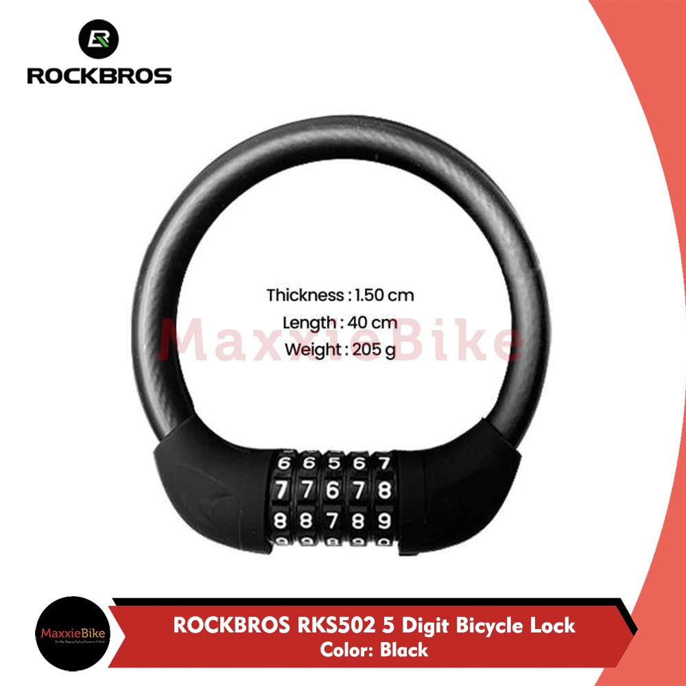 Jual ROCKBROS RKS502 Kunci Gembok Sepeda Bike Bicycle Lock Ring 40CM