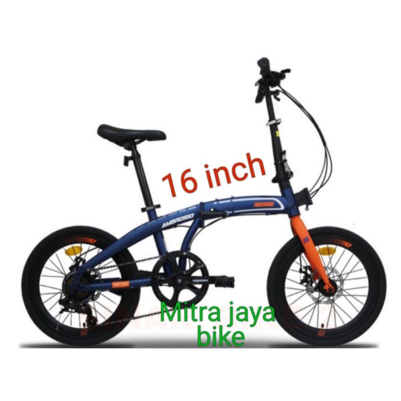 Jual SEPEDA LIPAT 16 AMBROSIO MAXIMO PIEGARE TX7 3 0 7 SPEED Shopee