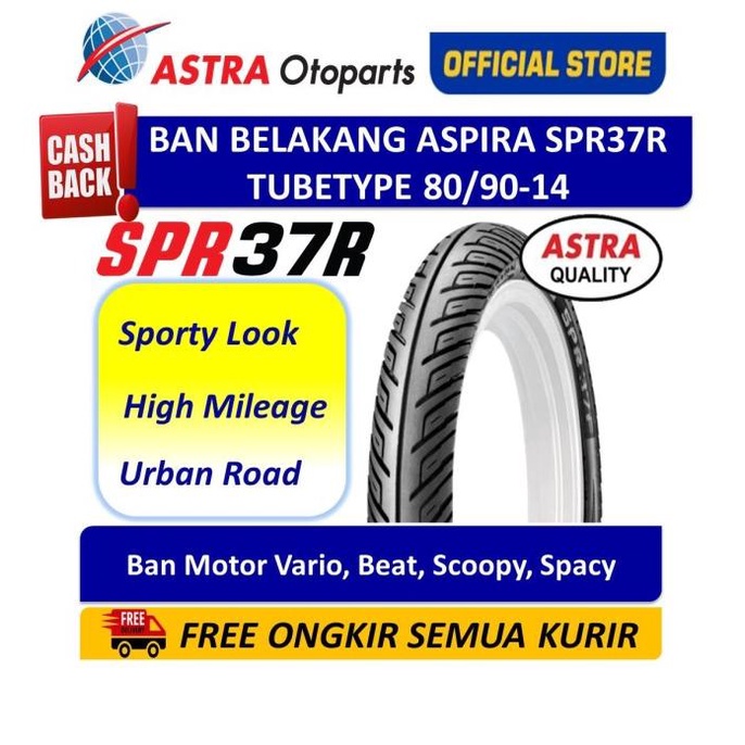 Jual Aspira Spr R Rear Tube Type Ban Motor Vario Beat