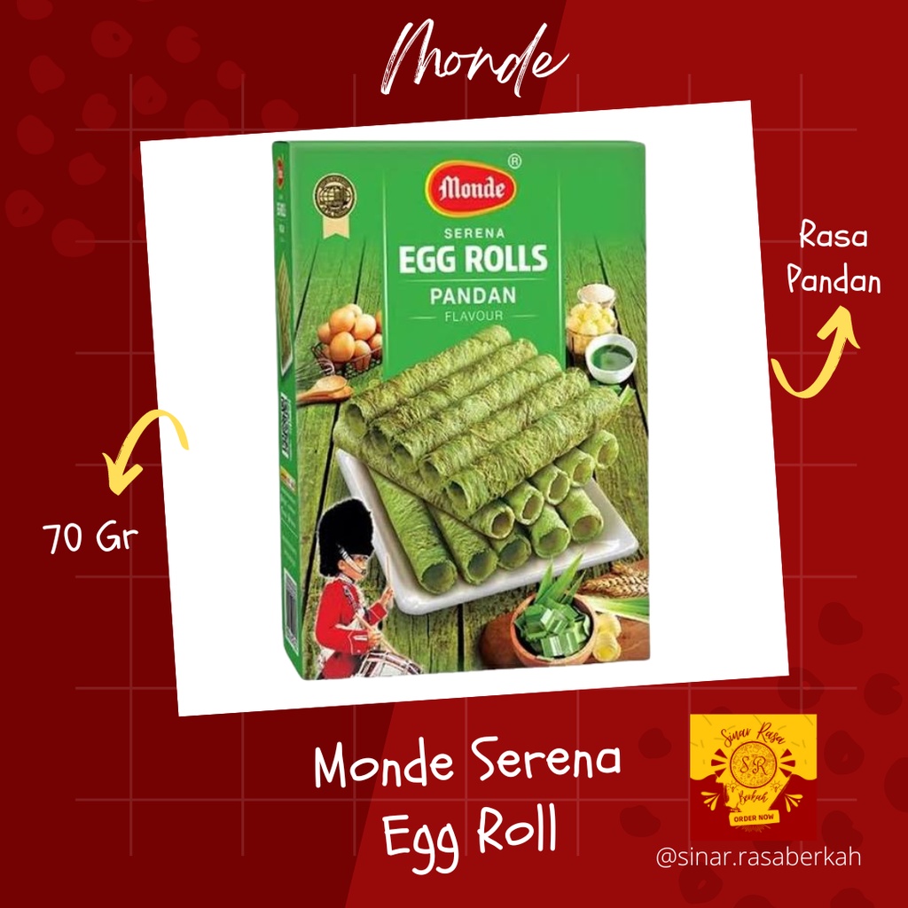 Jual Monde Serena Egg Roll Gr Varian Rasa Original Chocolate Dan