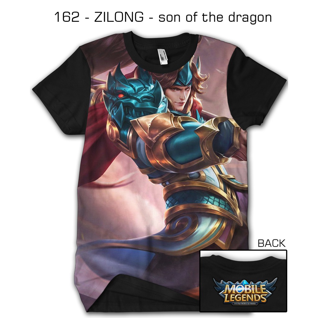 Jual Kaos Mobile Legends Legend 162 ZILONG Son Of The Dragon