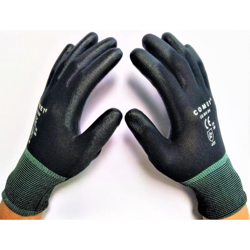 Jual RATUDELI Sarung Tangan Karet Palm Fit Glove Mekanik Motor Hitam