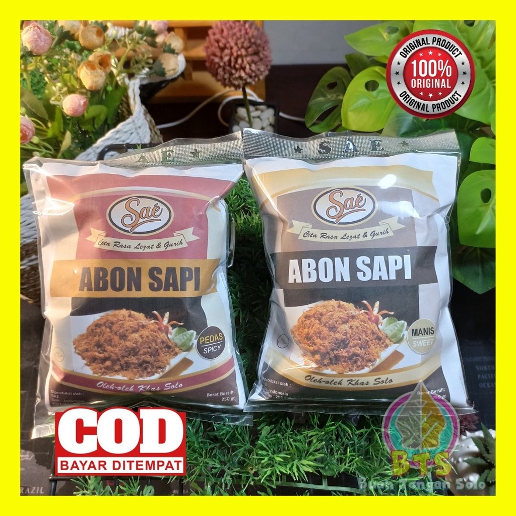 Jual Abon Sapi Sae Rasa Pedas Atau Manis Gram Shopee Indonesia