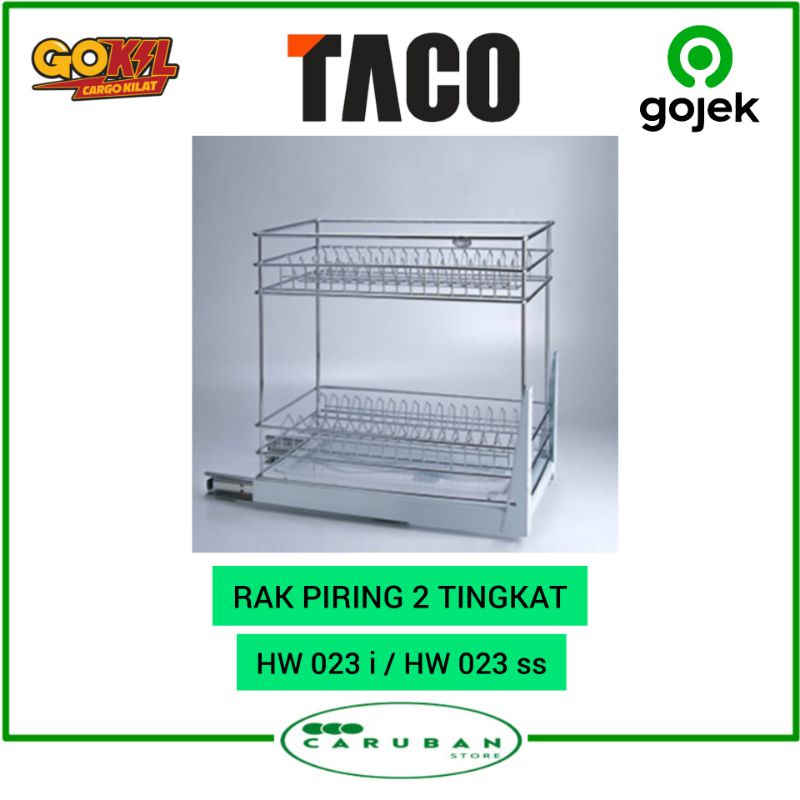 Jual HW023i HW023ss Rak Piring 2 Susun Taco Rak Piring Bawah