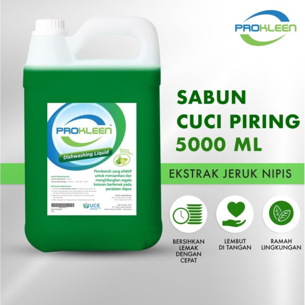 Jual Prokleen Sabun Cuci Piring Dishwashing Liquid 5 Lt Shopee Indonesia