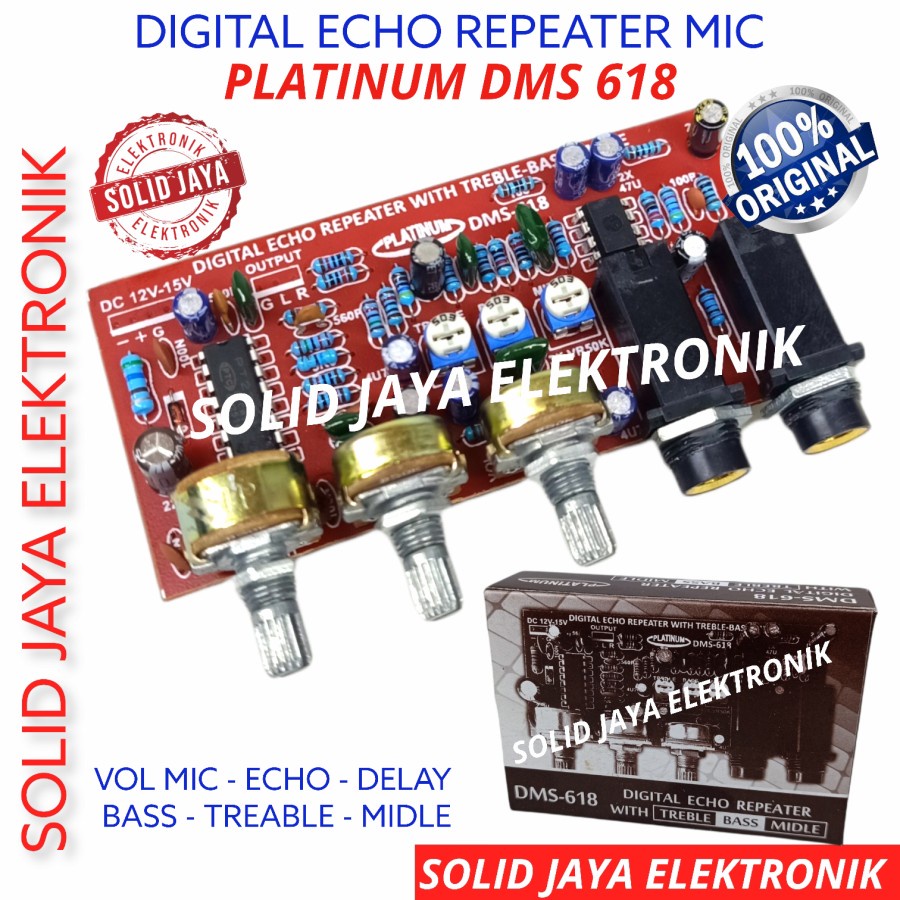 Jual Kit Digital Echo Repeater Dms Mic Bass Treable Midle Vokal