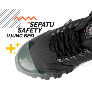 Jual Sepatu Safety Pria Boots Pendek Ujung Besi Sepatu Safety Outdoor