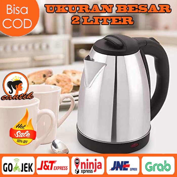 Jual Liter Teko Listrik Pemanas Air Kettle Listrik Ceret Pemanas