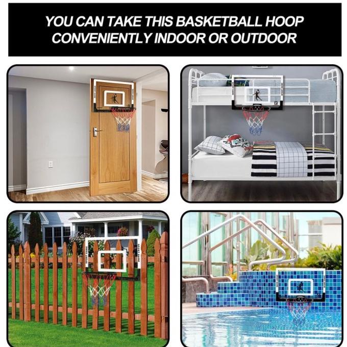 Jual BASKETBALL OOP PAPAN RING BASKET BESI PORTABLE ACRYLIC BOLA PAPAN