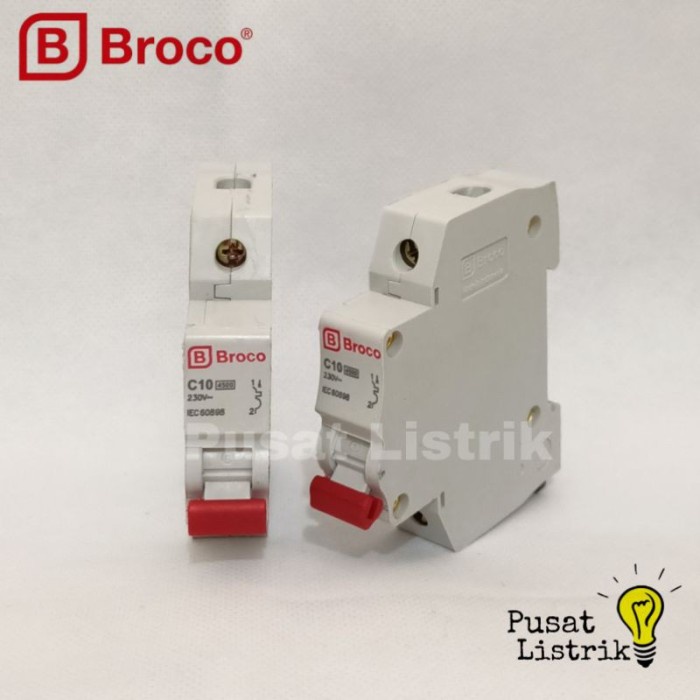 Jual VP314 MCB 1 Pase 10A Broco Pemutus Arus Listrik 10Ampere Shopee