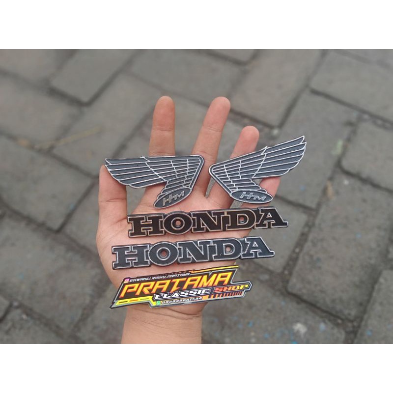 Jual Emblem Tangki Honda CB 125 Bahan Plat Bagus Shopee Indonesia