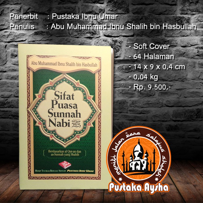 Jual Sifat Puasa Sunnah Nabi Sallallahu Alaihi Wa Sallam PIU