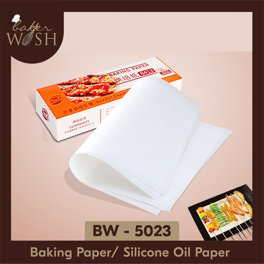 Jual Baking Paper Kertas Baking Kertas Alas Roti Silicone Oil Paper BW