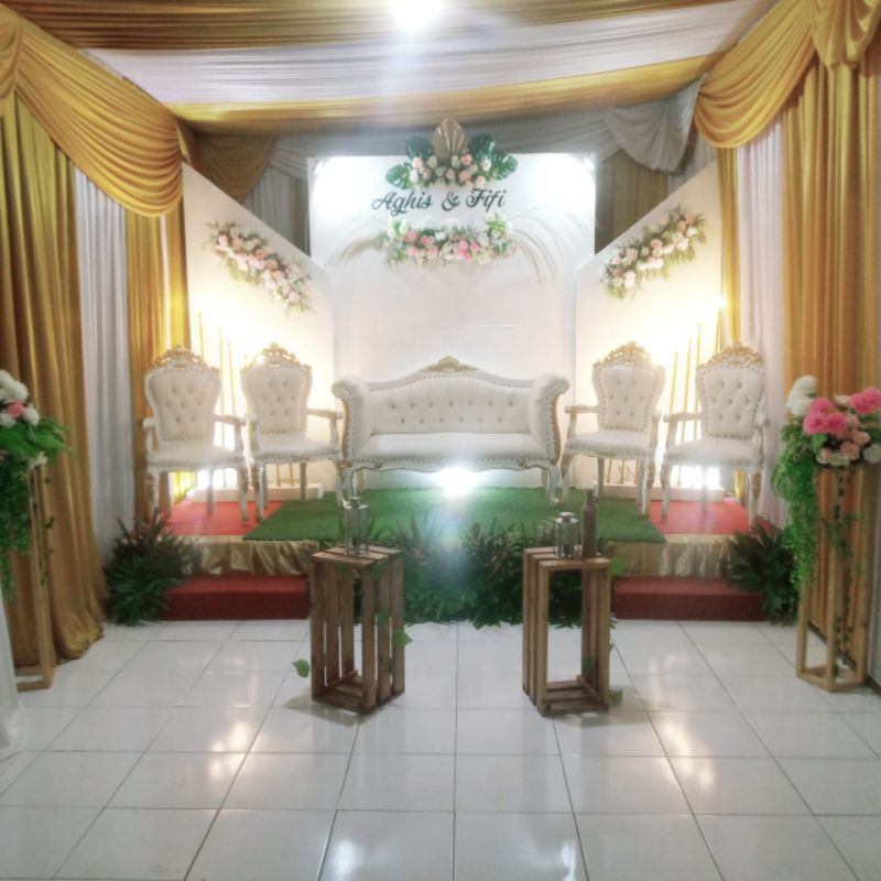 Jual Pelaminan Modern Pelaminan Kekinian Backdrop Murah Pelaminan