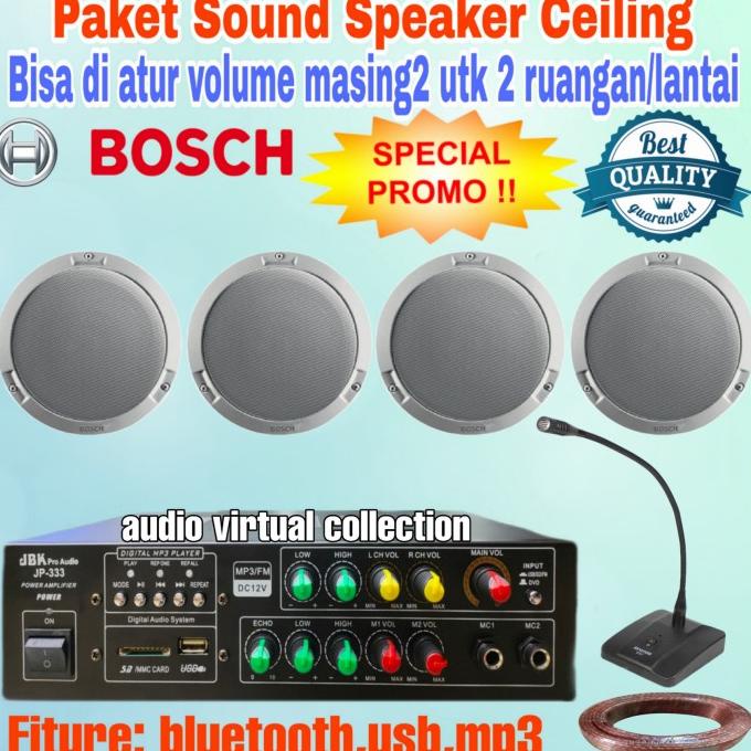 Jual Sale Paket Sound Speaker Ceiling Bosch Mic Operator Isi Pcs