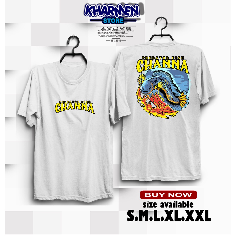 Jual Kaos Baju Snakehead The Predator Fish Channa Kaos Ikan Channa V