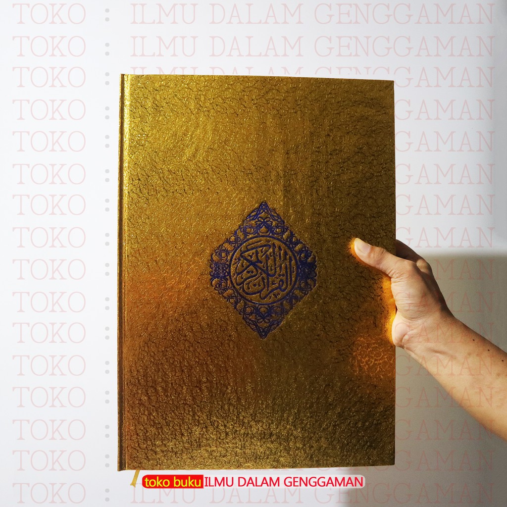 Jual A3 Mushaf Al Quran Cover Emas Al Quran Non Terjemah Kertas Hvs