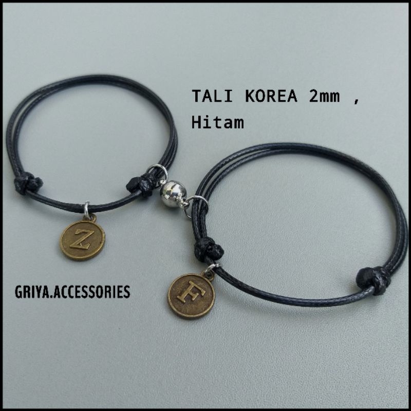 Jual Gelang Couple Magnet Inisial Huruf Epoxy Shopee Indonesia