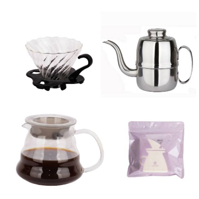 Jual Paket Coffee Maker Olive Kettle Ml Dripper V Latina