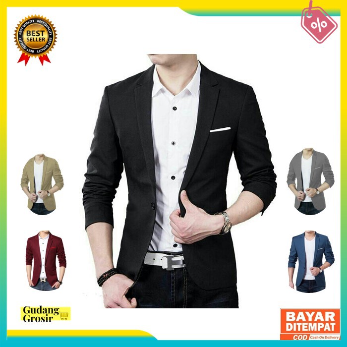 Jual Cod Blazer Pria Jas Formal Pria Blazer Casual Jas