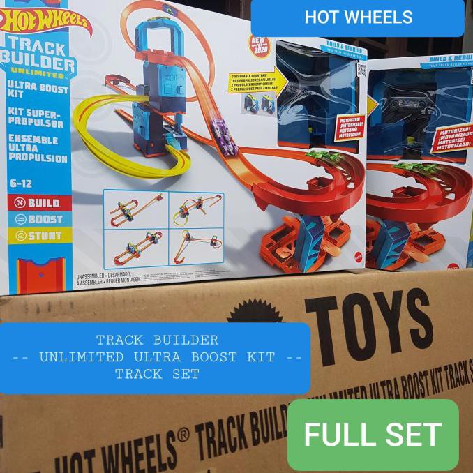 Jual Hot Wheels Track Builder Unlimited Ultra Boost Kit Motorized Set