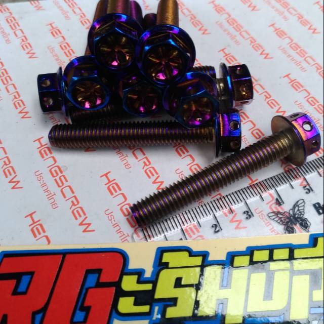 Jual Baut Probolt Blue Flower M X X Drat Panjang Mm Cm Heng